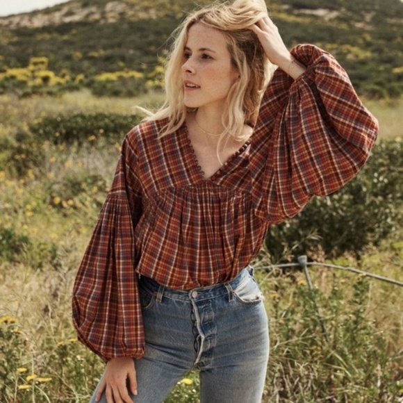 Doen Tops - Doen Thistle Top in Autumn Plaid